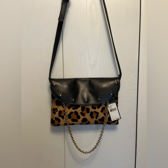 Polo Ralph Lauren Leopard Clutch with Shoulder Strap - Picture 11 of 11